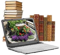 laptop & books